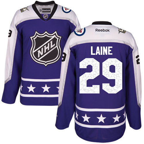 Jets #29 Patrik Laine Purple All-Star Central Division Stitched Youth NHL Jersey